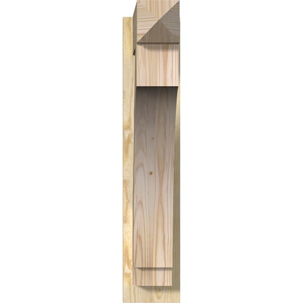 Imperial Rough Sawn Arts And Crafts Outlooker, Douglas Fir, 6W X 22D X 30H
